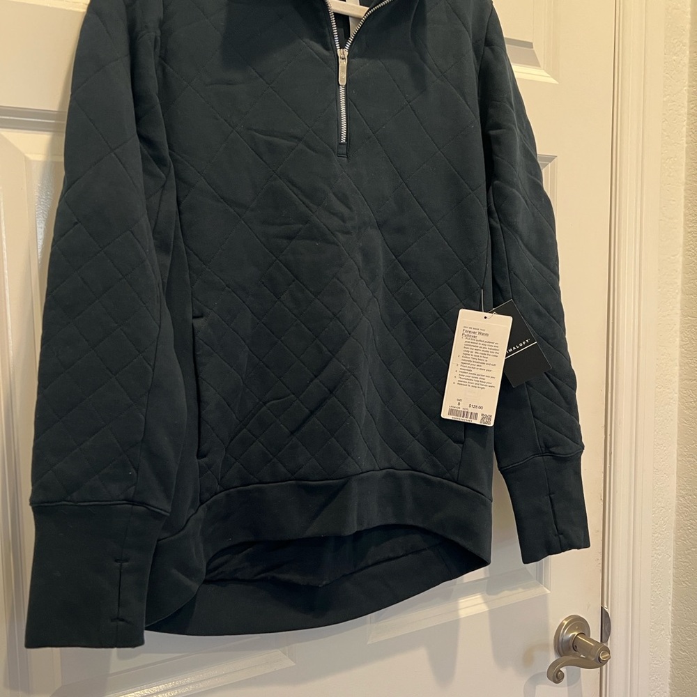 Lululemon Deep Blue Primaloft Quilted Pullover 8 NWT